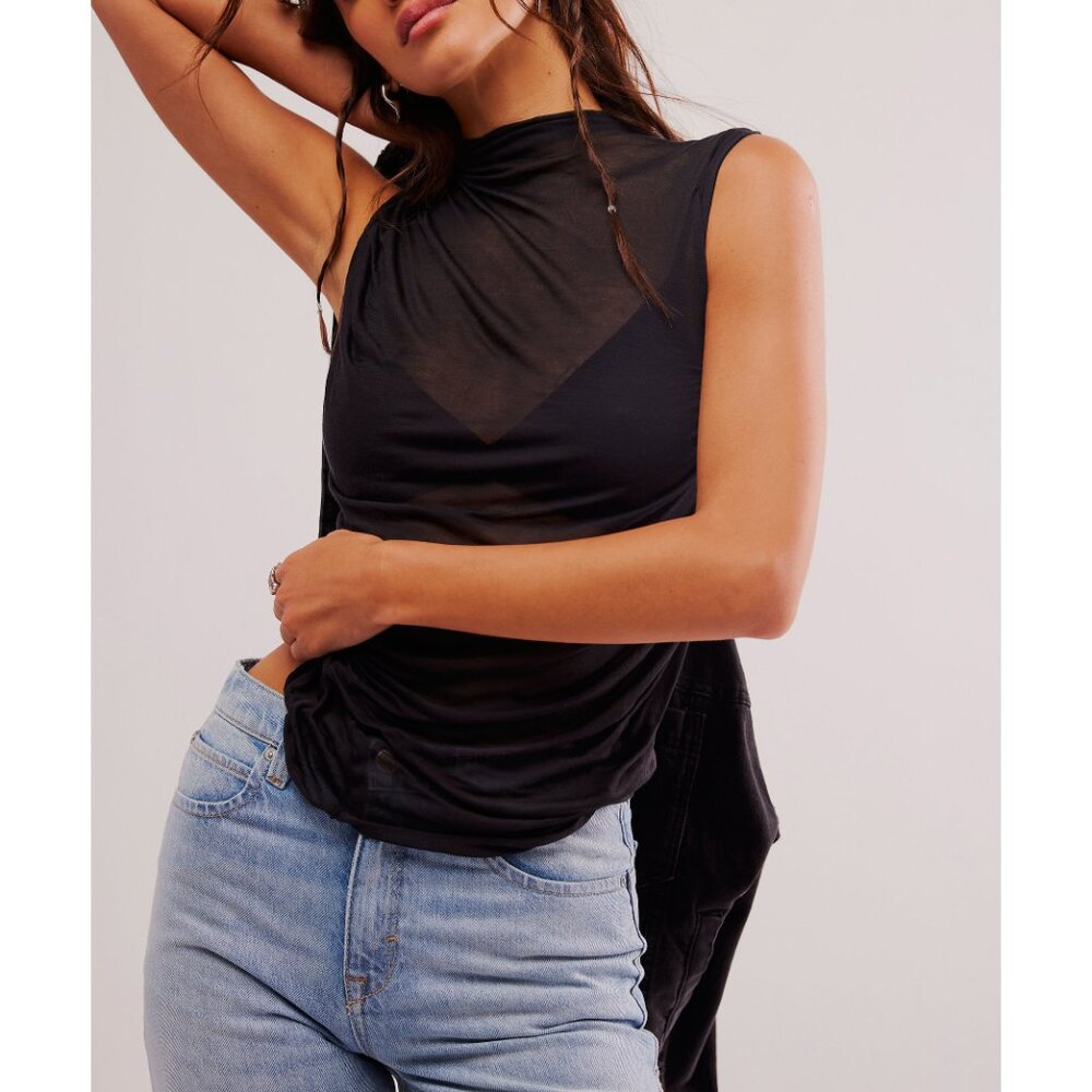 Free People • Sheer Muscle Tank • - Picture 4 of 7